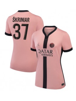 Billige Paris Saint-Germain Milan Skriniar #37 Tredjedrakt Dame 2024-25 Kortermet